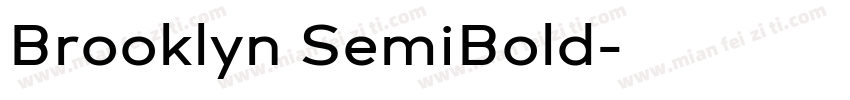 Brooklyn SemiBold字体转换